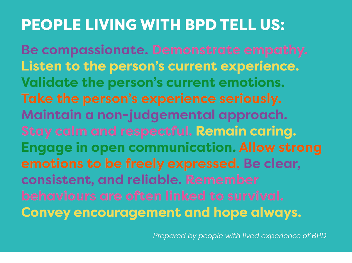 OzBPD's tweet photo. #bpdawarenessweek2023 is here! Much change is needed in the way many professionals respond to people who live with BPD. Get involved, join us for events and share information. Together we can BE THE DIFFERENCE-Principles of Care https://t.co/BdELxSPa0K https://t.co/iIi1ICaYbO