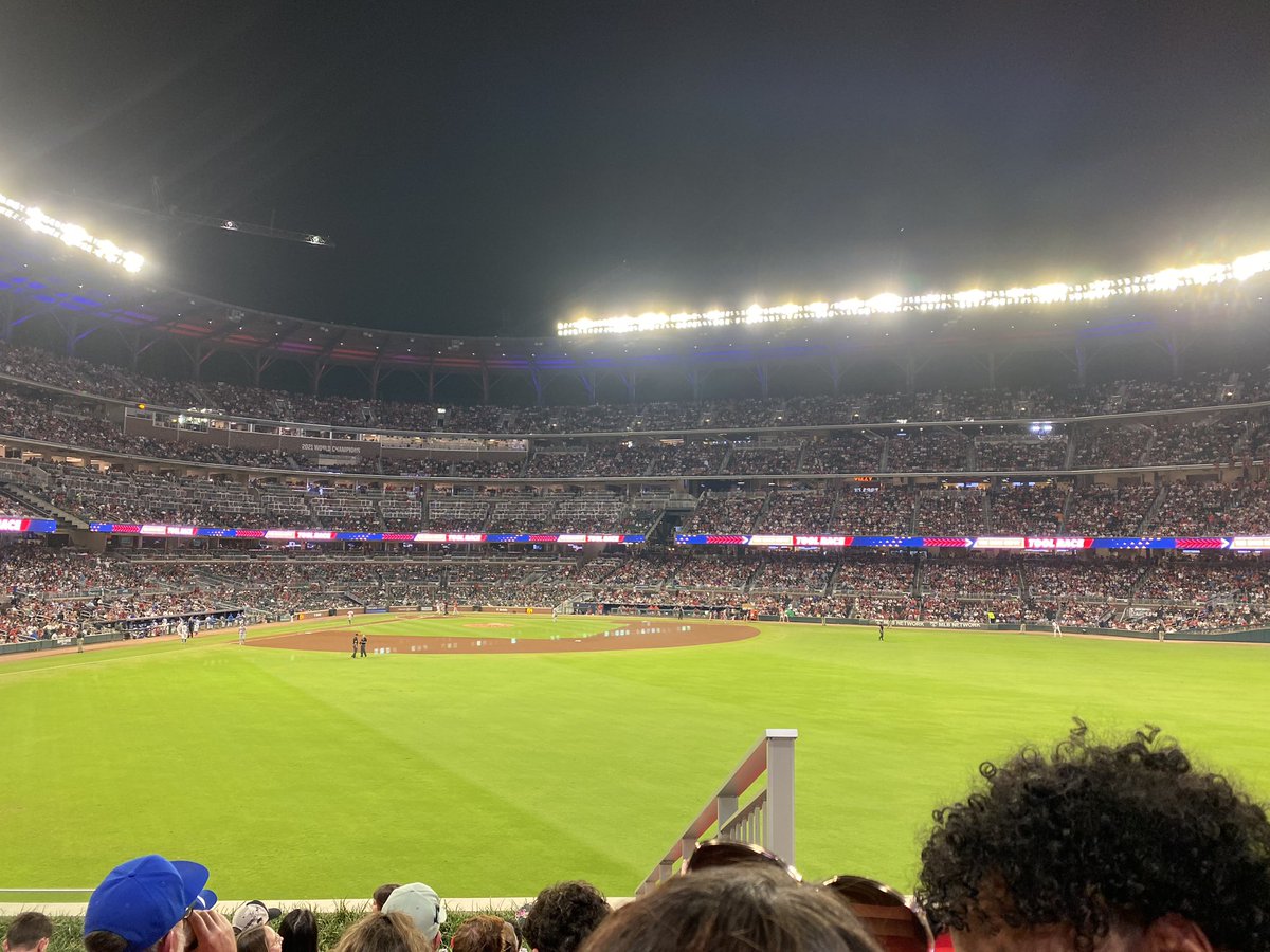 Great evening for some baseball! Thanks to my brother for the birthday present