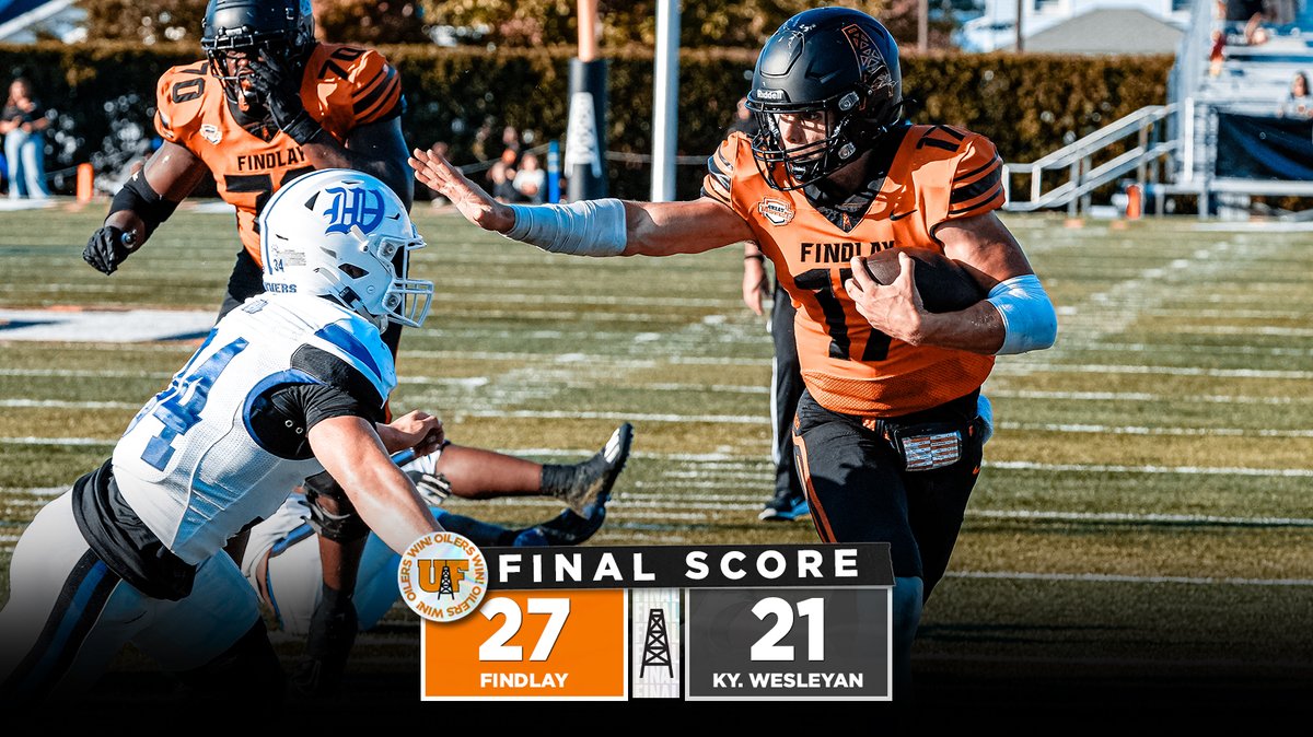 FindlayOilers's tweet photo. That's a Homecoming Game DUB!
Findlay uses a big second half to take down a scrappy squad from KWC.
That's 4β£ in a row!
π: https://t.co/wYfVAsO54W https://t.co/8v5wRDj0gj
