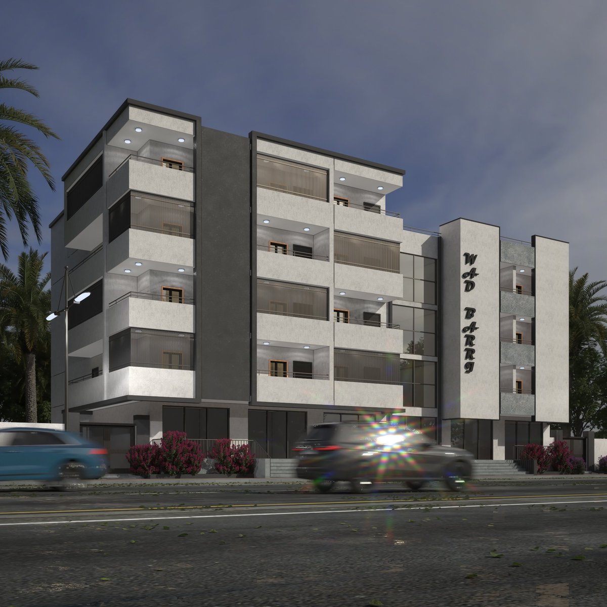 الحمد لله 🤍

COMMERCIAL BUILDING
Modern 
area 540 m²  

Revit + 3 d s m a x  +  v r a y

#architecture #art #3dsmax #vray #vraynext #house #villa #architect #design #commercialbuilding #art #render