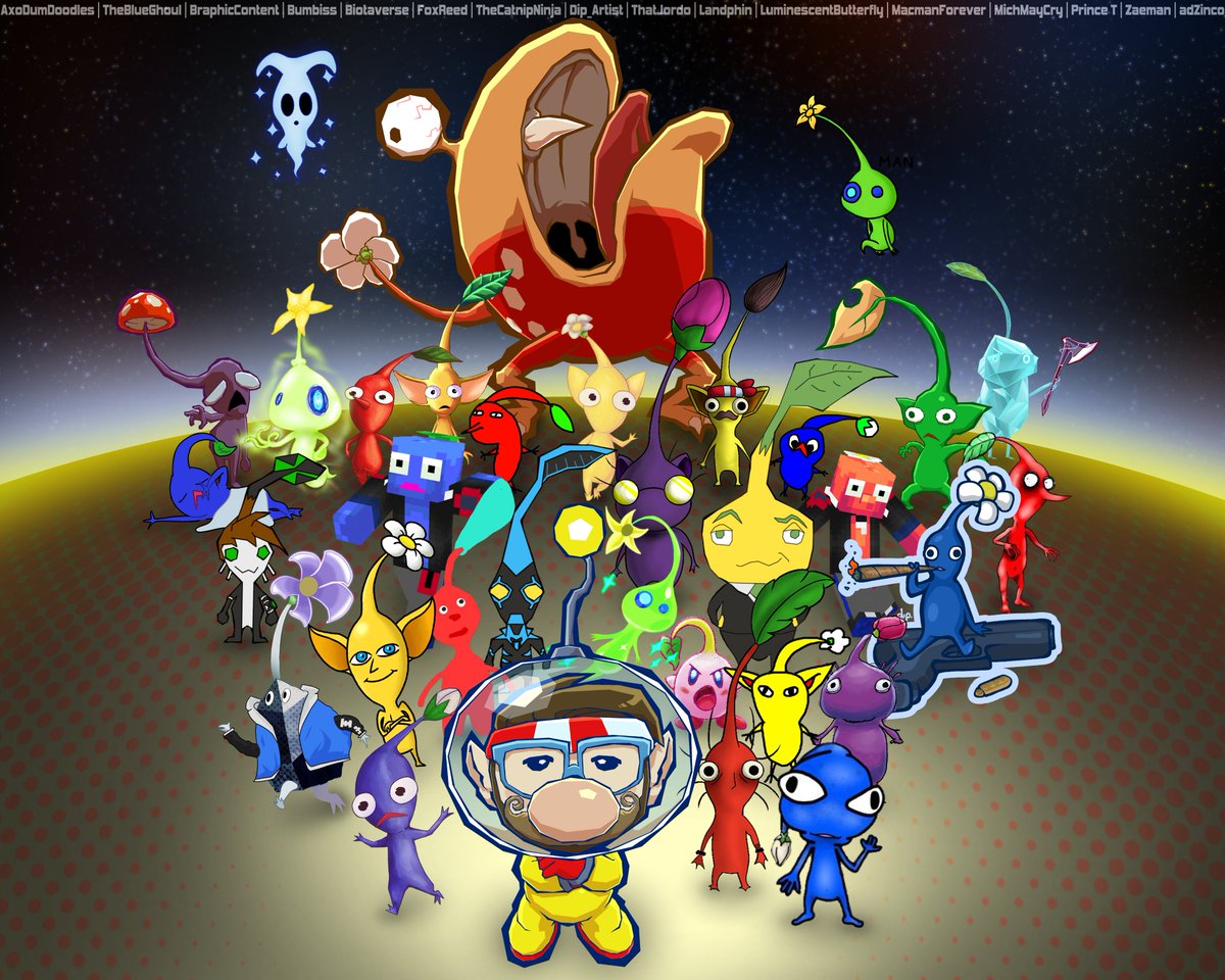 JORDO'S PIKMIN ART COLLAB

For the first time ever, I actually coordinated and finished my own little art collab with my Discord community! So thankful for everyone who participated, I had a blast with this little side project haha

Credits in the replies!