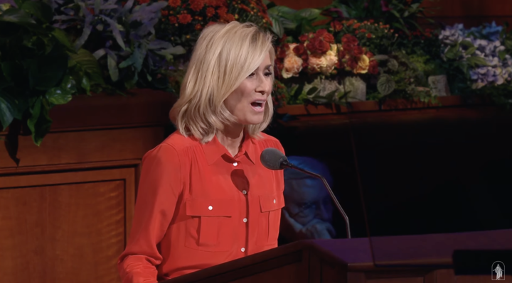 ldsconf's tweet photo. It is the Savior’s work to bring our loved ones back. It is His work and His timing. It is our work to provide the hope and a heart they can come home to. #GeneralConference #SisterRunia https://t.co/G1p0znNbDf