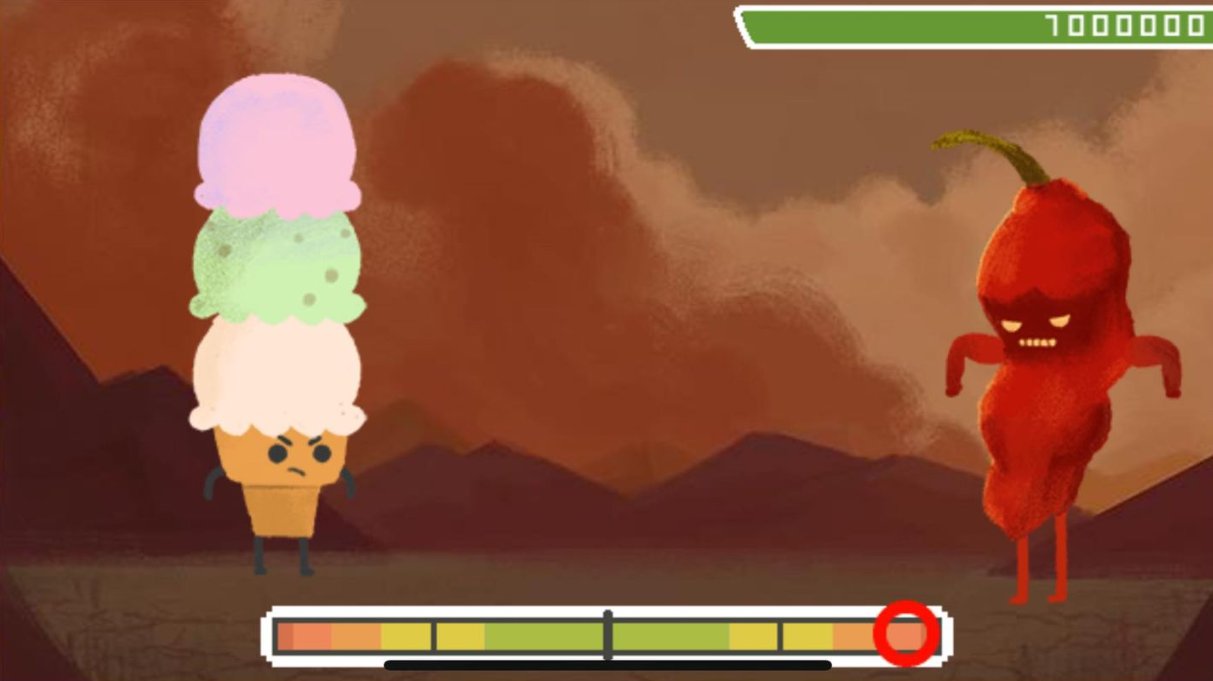 Today's Google Doodle is a silly game about an ice cream cone battling hot  peppers