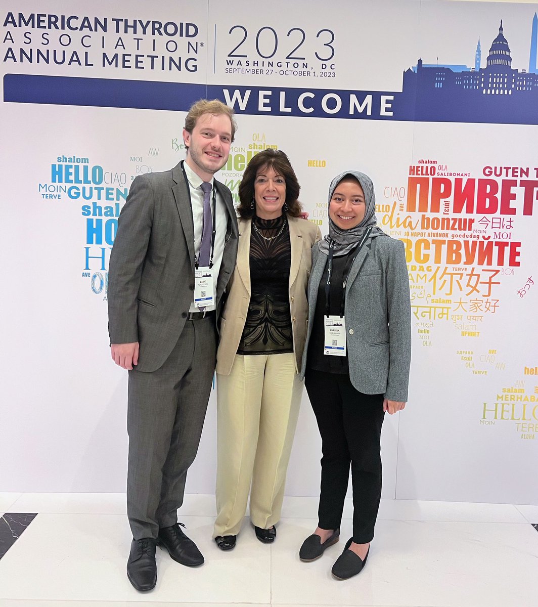 David Toro Tobon (@davidtorot) on Twitter photo Proud of our <a href="/MayoClinicEndo/">Mayo Clinic Endocrinology</a> PD who received the Distinguished Award from the <a href="/AmThyroidAssn/">American Thyroid Association</a> during #ATA2023
<a href="/mrcastro123/">M. Regina Castro</a>
<a href="/kharisa_rachma/">Kharisa Rachmasari</a> Proud of our <a href="/MayoClinicEndo/">Mayo Clinic Endocrinology</a> PD who received the Distinguished Award from the <a href="/AmThyroidAssn/">American Thyroid Association</a> during #ATA2023
<a href="/mrcastro123/">M. Regina Castro</a>
<a href="/kharisa_rachma/">Kharisa Rachmasari</a>