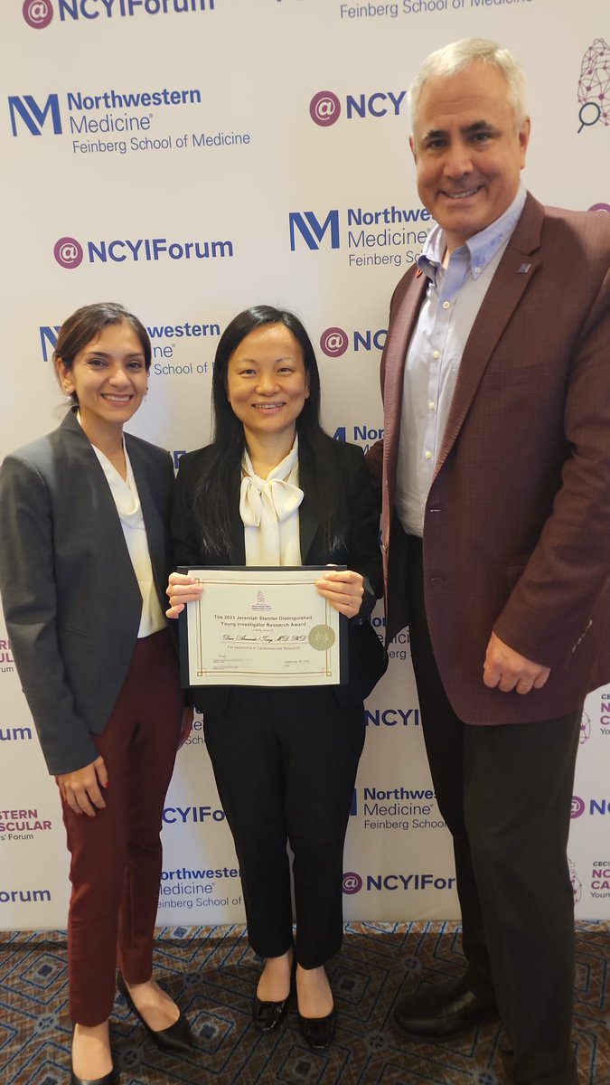 🏆Congratulations to our #NCYIF23 winner of the Jeremiah Stamler Distinguished Young Investigator Research Award @Amandatong2013 of @UTSWNews 🎊🎉🥳