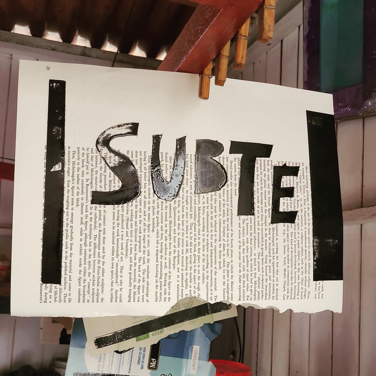 Aprendiendo serigrafía en Taller Cono Norte. SUBTE.