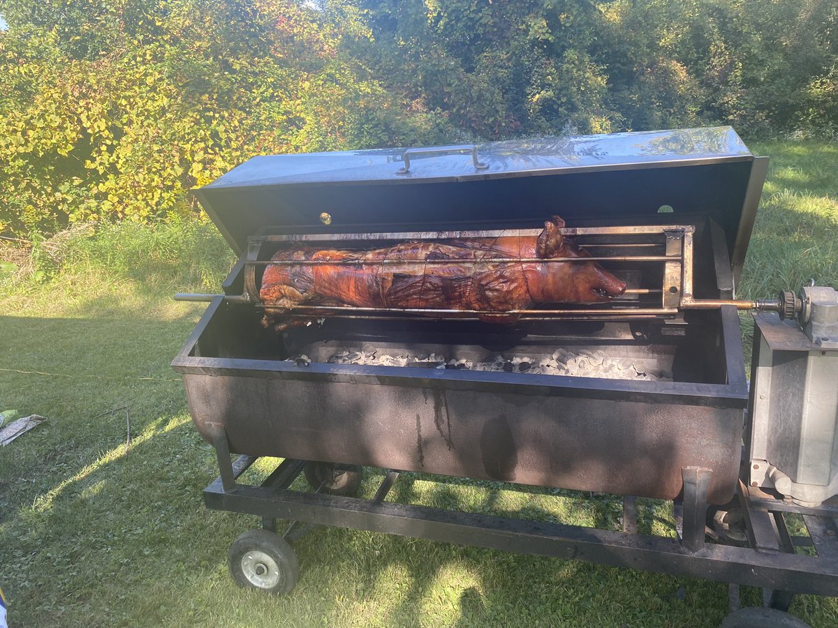 Great day for a feast! #pigroast @peta