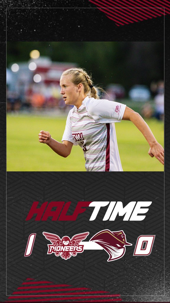 𝘼𝙏 𝙏𝙃𝙀 𝙃𝘼𝙇𝙁 

We lead 1-0 - courtesy of a goal by Rylee Avery in the 8th minute! 

#PioneerProud | #GoPiomeers