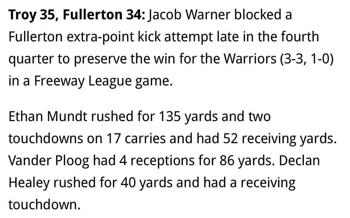 Great victory, Warriors!