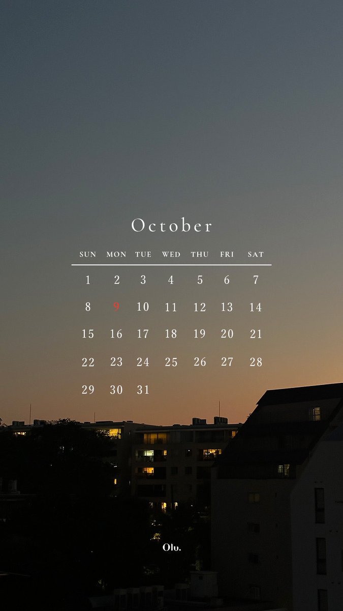 olu_myself's tweet photo. 10月calendar🌾 https://t.co/nZPWX1pAIU