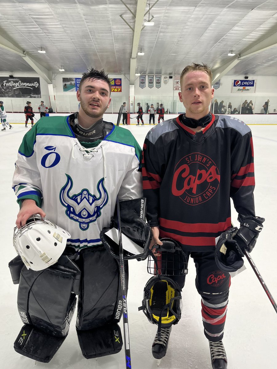 sjjuniorhockey's tweet photo. 🚨 FINAL SCORE - SO 🚨

@caps_junior - 3
@pmhajrwarriors - 2
———————————
@NLGrowlers Player of the Game:
St. John’s: Devon Murphy (F)
Paradise: Noah Jones (G)

#SJJHL https://t.co/2DBdX7I4la