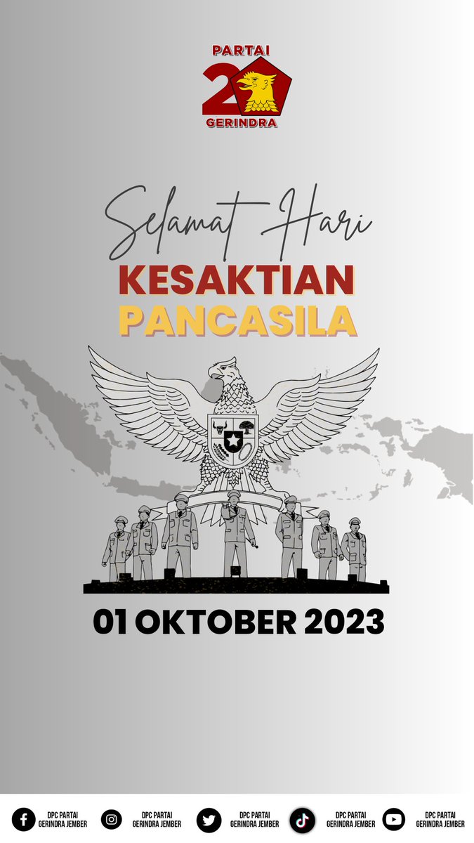 Jember_Gerindra's tweet photo. Marilah kita bersatu dalam kebersamaan. Hanya dengan persatuan dan kebersamaan kita bisa berhasil sebagai negara.

Pancasila kita yakini pemersatu bangsa, ideologi dan falsafah bangsa yang harus kita jaga ke depan. https://t.co/u78TbdaCKa