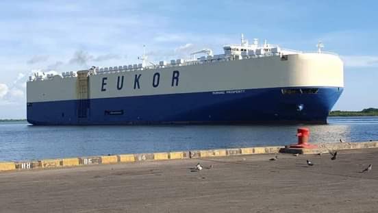 Raytí Padilla (@raytipadillac) on Twitter photo #Nicaragua || 
Esta tarde arribó a nuestro país el 🚢 
Buque Morning Prosperity proveniente de la República Popular China 🇨🇳 con 250 buses 🚌 que serán para el uso de la población 🙌🏼 
#AmorANicaragua 
Fuente: <a href="/nuevaya/">La Nueva Radio YA</a> #Nicaragua || 
Esta tarde arribó a nuestro país el 🚢 
Buque Morning Prosperity proveniente de la República Popular China 🇨🇳 con 250 buses 🚌 que serán para el uso de la población 🙌🏼 
#AmorANicaragua 
Fuente: <a href="/nuevaya/">La Nueva Radio YA</a>