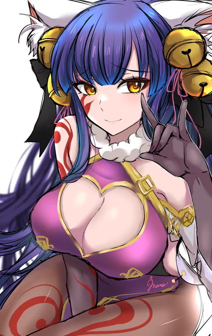 妲己ちゃん獣神化改超かわいい おめでとう #モンスト  #モンストイラスト  #モンスト10th 