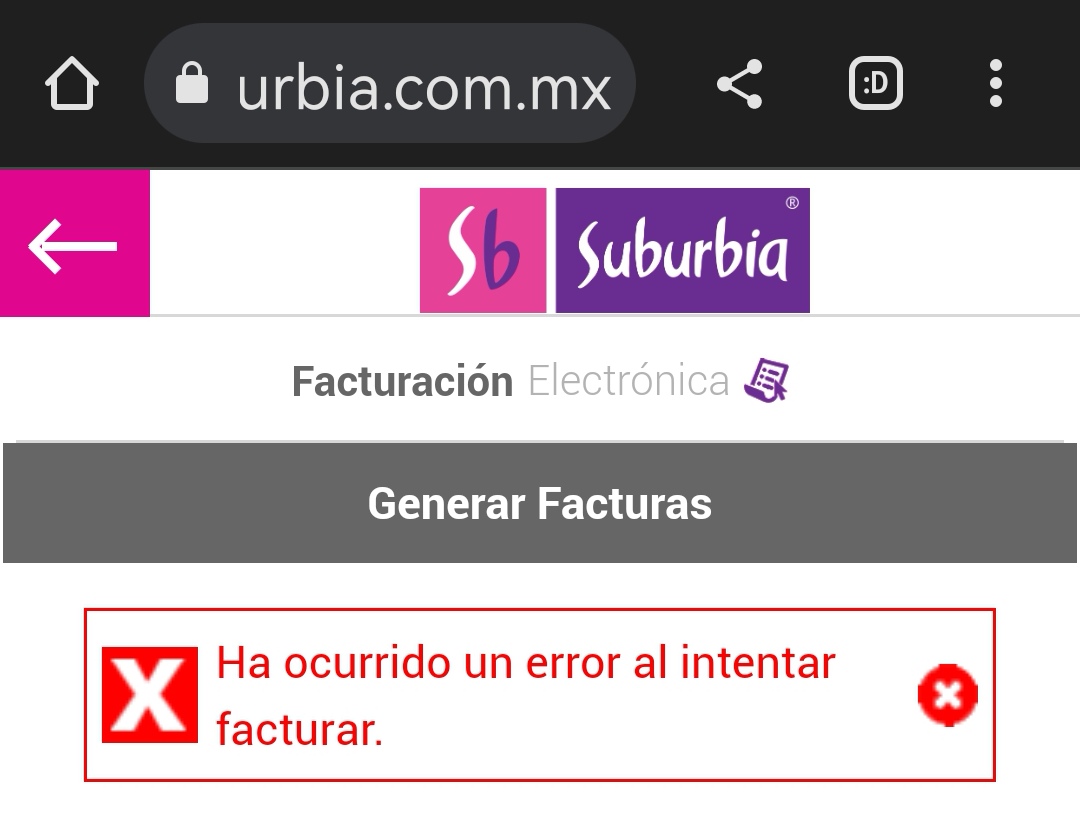 caracoldelluvia's tweet photo. @EstrenaSuburbia ¿tienen correo para facturar? La página marca error https://t.co/SgysMbcwdJ