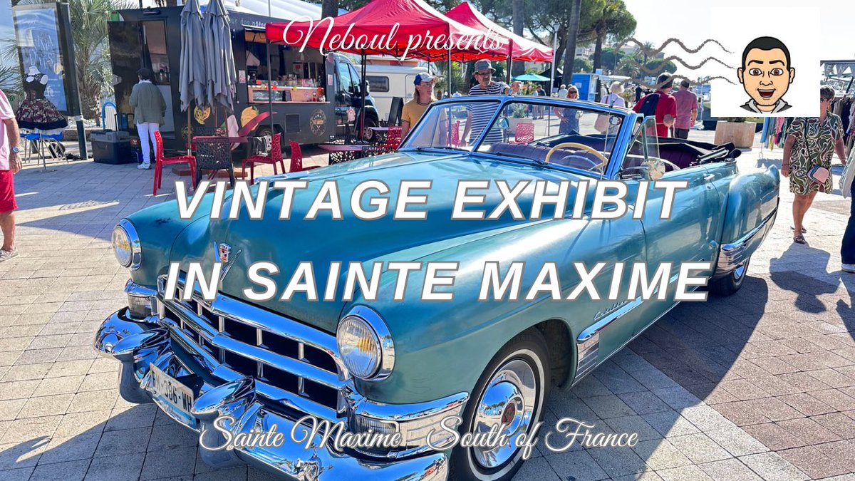 neboul's tweet photo. Vintage cars and music in Sainte Maxime France. 
Live: Sainte Maxime vintage exhibit in the South of France https://t.co/qkuEL1yF42 via @YouTube #vintage #cars #music #saintemaxime #stemaxime #frenchriviera #France https://t.co/oaxvWA4NWP