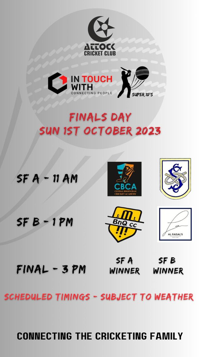 itwfamily's tweet photo. And its finals day:
#InTouchWith headline sponsor, Attock Super 10’s 2023 with our prestigious membership #FieldOfDreamsClub, taking one of the event partner roles.
#intouchwith @attockcricket
#FODC #ITW #Cricket
#Corporate #Hospitality #Networking
#ThinkINSIDEtheBOX https://t.co/NzN325RURb