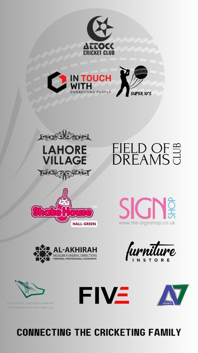 itwfamily's tweet photo. And its finals day:
#InTouchWith headline sponsor, Attock Super 10’s 2023 with our prestigious membership #FieldOfDreamsClub, taking one of the event partner roles.
#intouchwith @attockcricket
#FODC #ITW #Cricket
#Corporate #Hospitality #Networking
#ThinkINSIDEtheBOX https://t.co/NzN325RURb