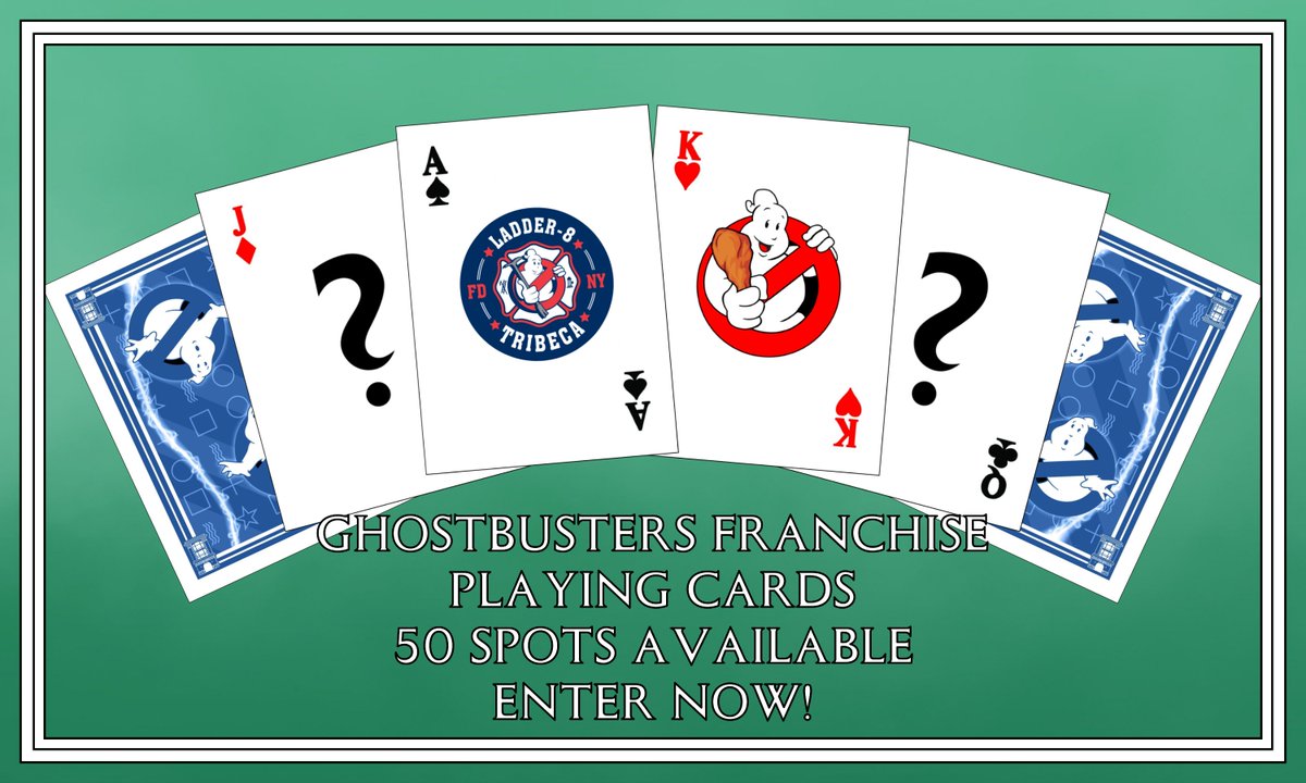 BuffaloGBusters's tweet photo. We’ve been hard at work preparing a special product for this year’s fundraiser for Hook &amp; Ladder 8.

Introducing the @Ghostbusters Franchises Playing Cards!

Be sure to check the images for all of the details!

#ghostbusters #buffaloghostbusters #ghostbustersfirehouse #ghostcorps https://t.co/pe4ErigFY4