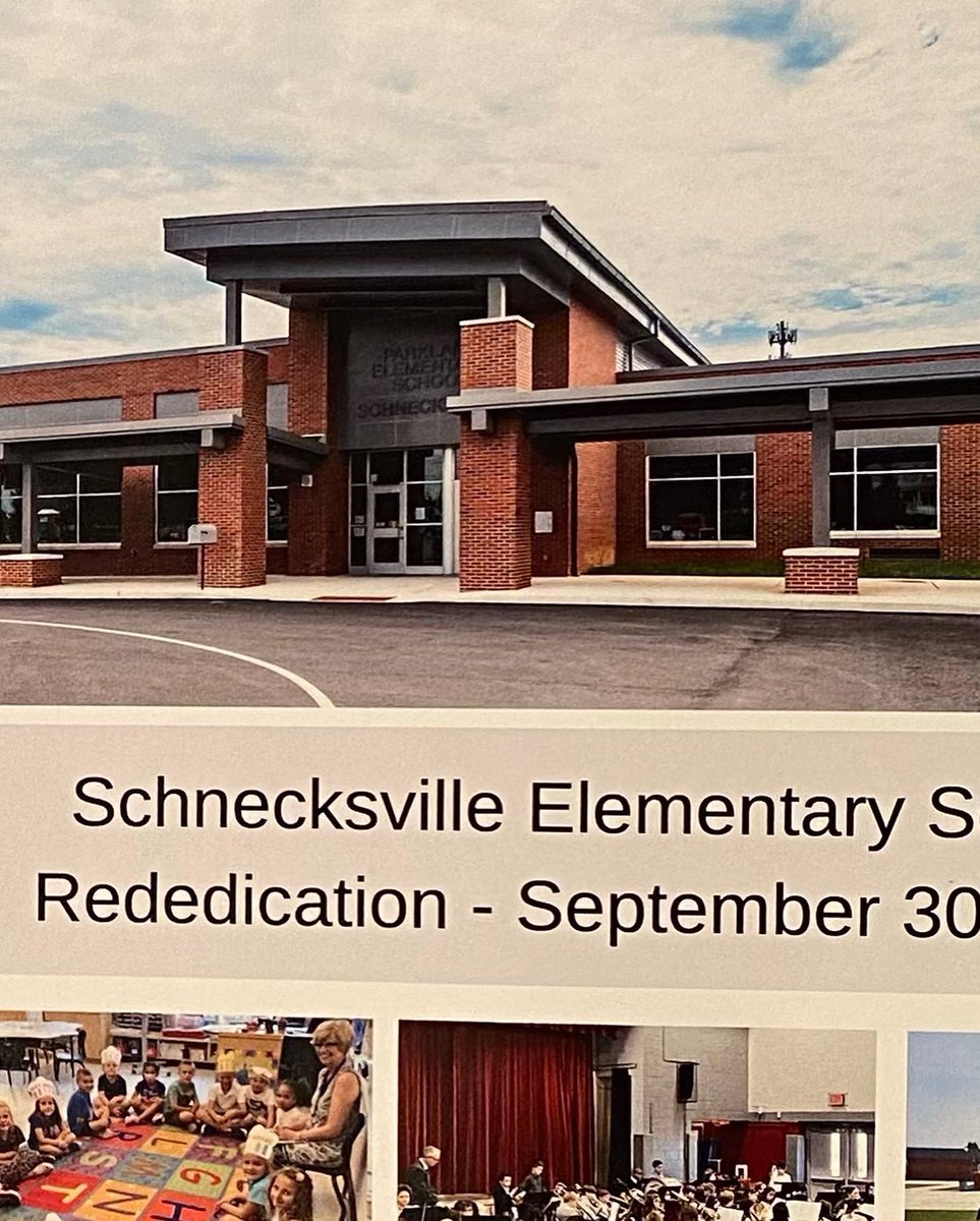 A beautiful day to rededicate Schnecksville Elementary. While the building footprint has changed since 1950 when my mom first attended, the nostalgia remains!