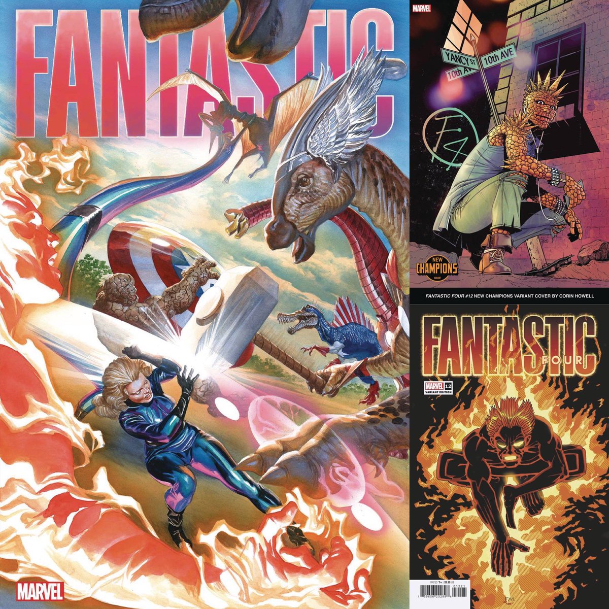 dano_cosmic's tweet photo. New ✨#MarvelCosmic✨ #comics this week for #NCBD (10/04/23)
✨
Fantastic Four #12
✨
W-#RyanNorth,A-#IbanCoello
✨
A-#AlexRoss
B-#CorinHowell
C-#FrankMiller
✨
#FantasticFour #Marvel #MarvelComics https://t.co/LiSRoVVT8W