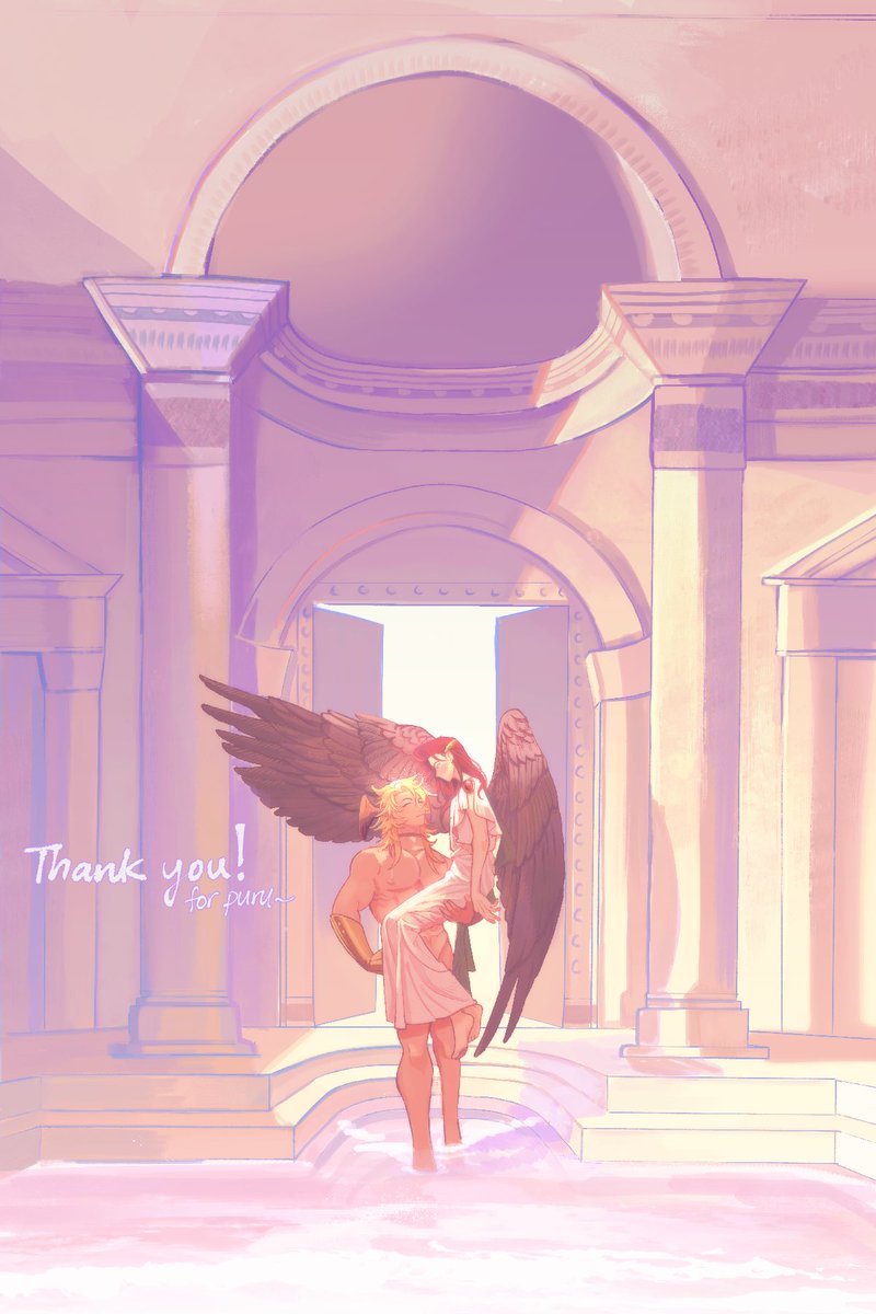 ikeela__'s tweet photo. skeb-like piece finished! thank you so much!

they’re in love ur honor!!! https://t.co/aFwRpmWw4t