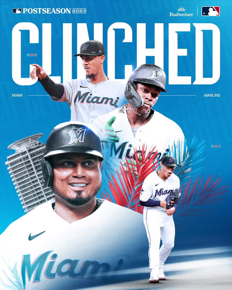 The postseason picture gets a little bit clearer! The @Marlins have #CLINCHED!