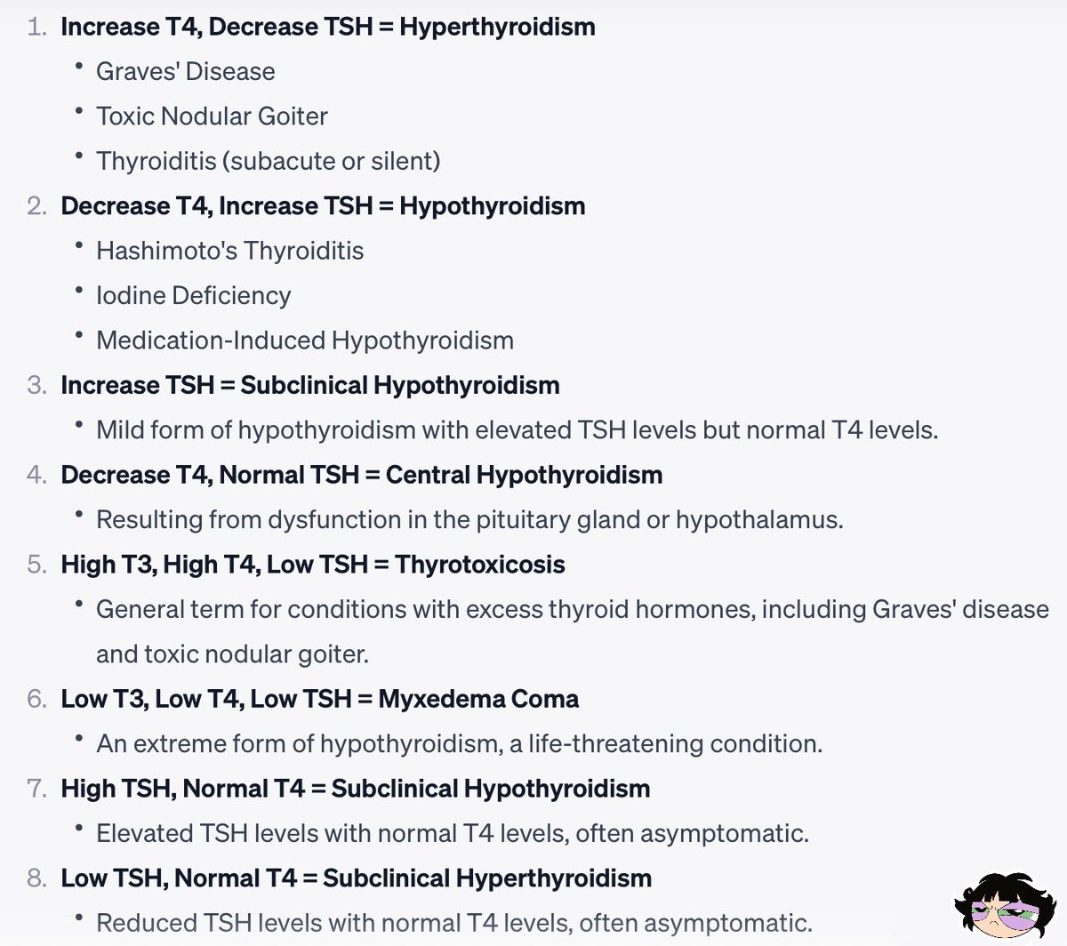 buttercup_md's tweet image. Thyroid hormone imbalances - increase &amp;amp; decrease