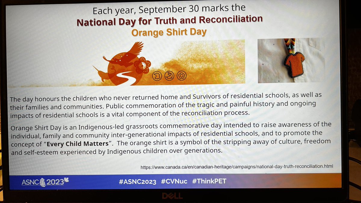 Thanks to @almallahmo president of @MyASNC for land acknowledgment and recognition of #OrangeShirtDay #NDTR #TruthAndReconciliationDay #EveryChildMatters  at opening ceremonies for#ASNC2023