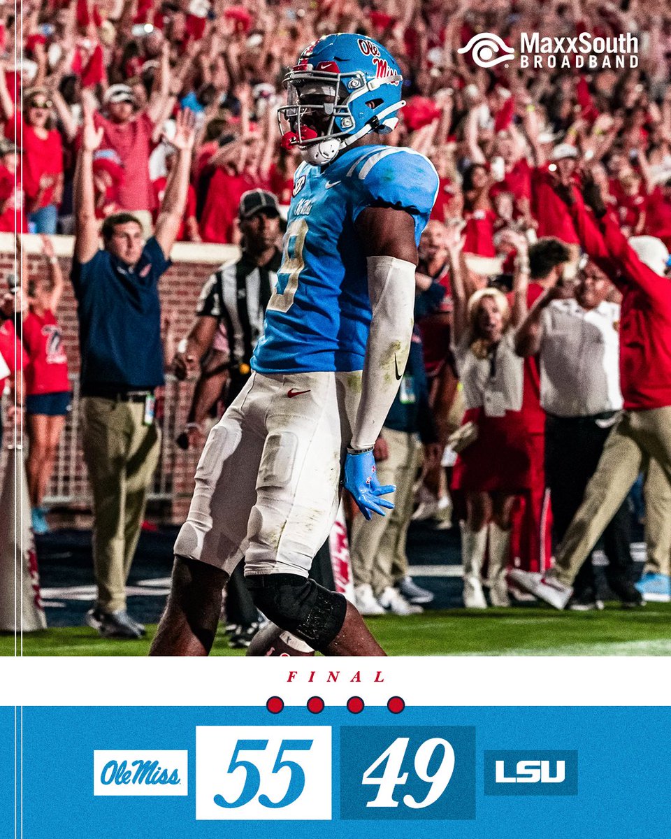 OleMissFB's tweet image. REBS WIN