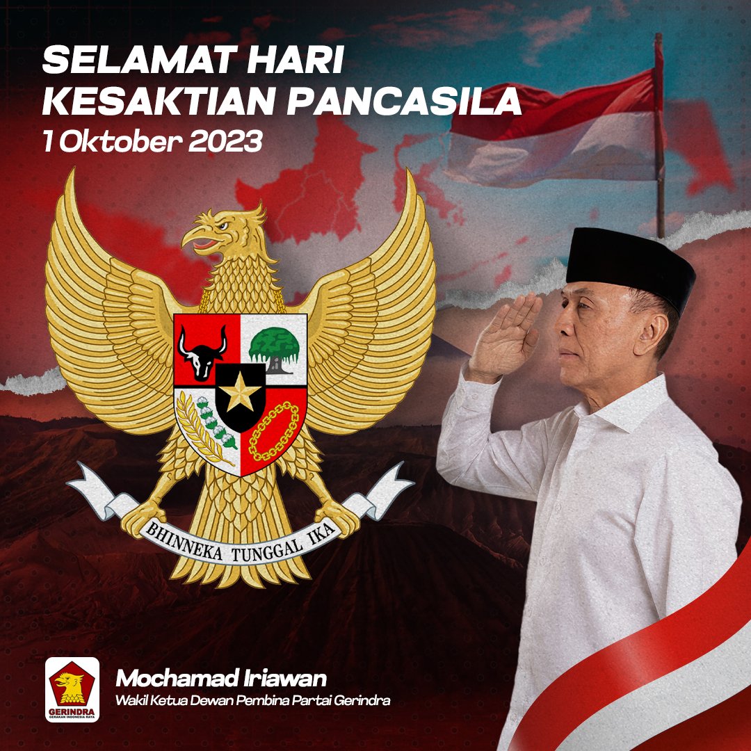 Selamat Hari Kesaktian Pancasila. 

Mari kita jadikan Pancasila sebagai petunjuk untuk terus berkontribusi dalam memajukan Bangsa Indonesia.

Semoga semangat kesaktian Pancasila selalu menyertai kita dalam upaya membangun bangsa yang adil, makmur, dan sejahtera.