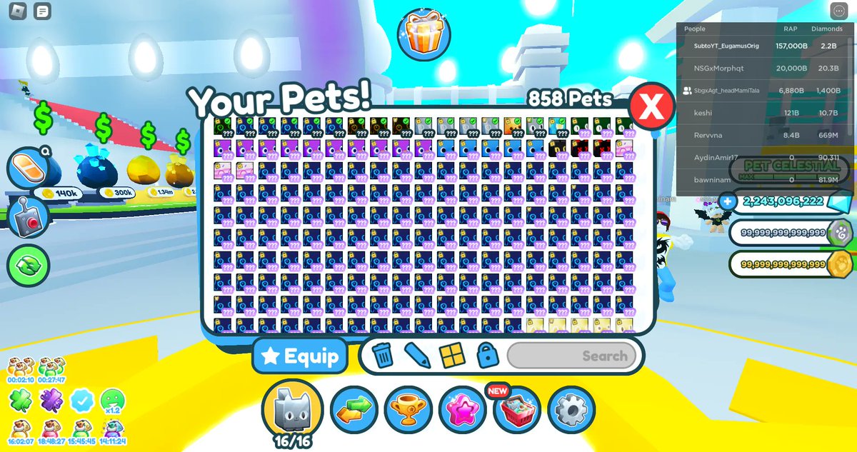 EugamusOrig2's tweet photo. My hard work in PSX and still going and going and going (see the 5th picture in the comments) .... total power of 3.27Qt as Sep 28
#eugamusorig
#f2p
#roblox
#petsimulatorx
#nonstopgrinding
#birthdayboyOnOct5 https://t.co/YKXIPWfyNL