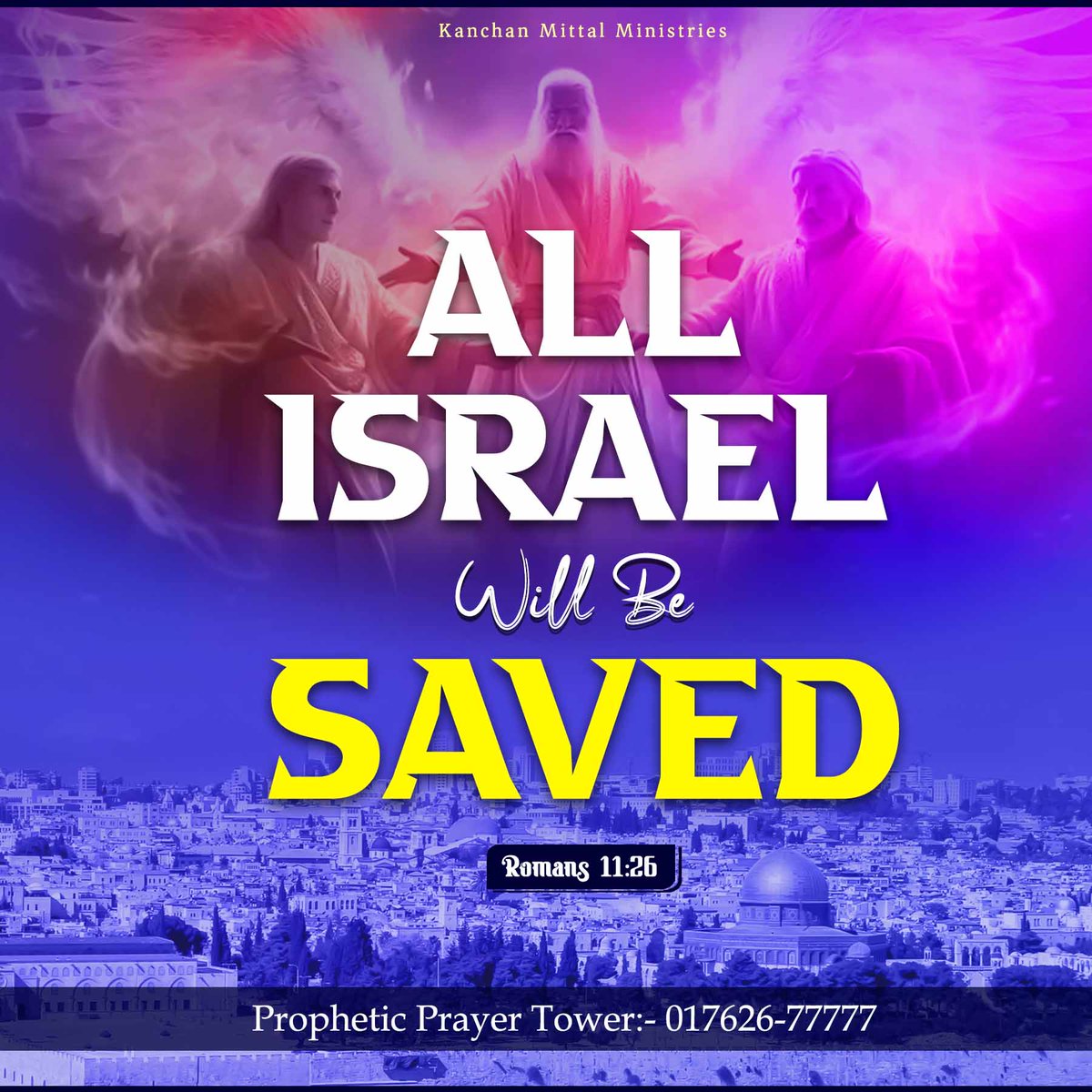 pastorkanchan's tweet photo. And so all Israel shall be saved: as it is written, There shall come out of Sion the Deliverer, and shall turn away ungodliness from Jacob: ( ROMANS 11:26 )

#KanchanMittalMinistries #KMMChurch #MorningVerse https://t.co/FsnWZUVvLG