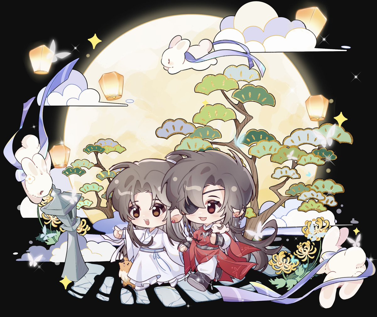 「#TGCF   中秋快乐~ 」|Orangeのイラスト