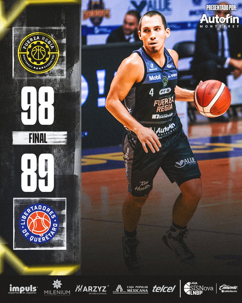 Fuerza_Regia's tweet photo. ⏱️ MARCADOR FINAL ⏱️
Triunfo para nuestro equipo y nos llevamos la primera edición de la #CopaValue 🏆
Presentado por #AutoFin 🚗
#TodosSomosFuerza 🟡⚫️ #Legacy 🫵🏻 https://t.co/zgSBoRDh92