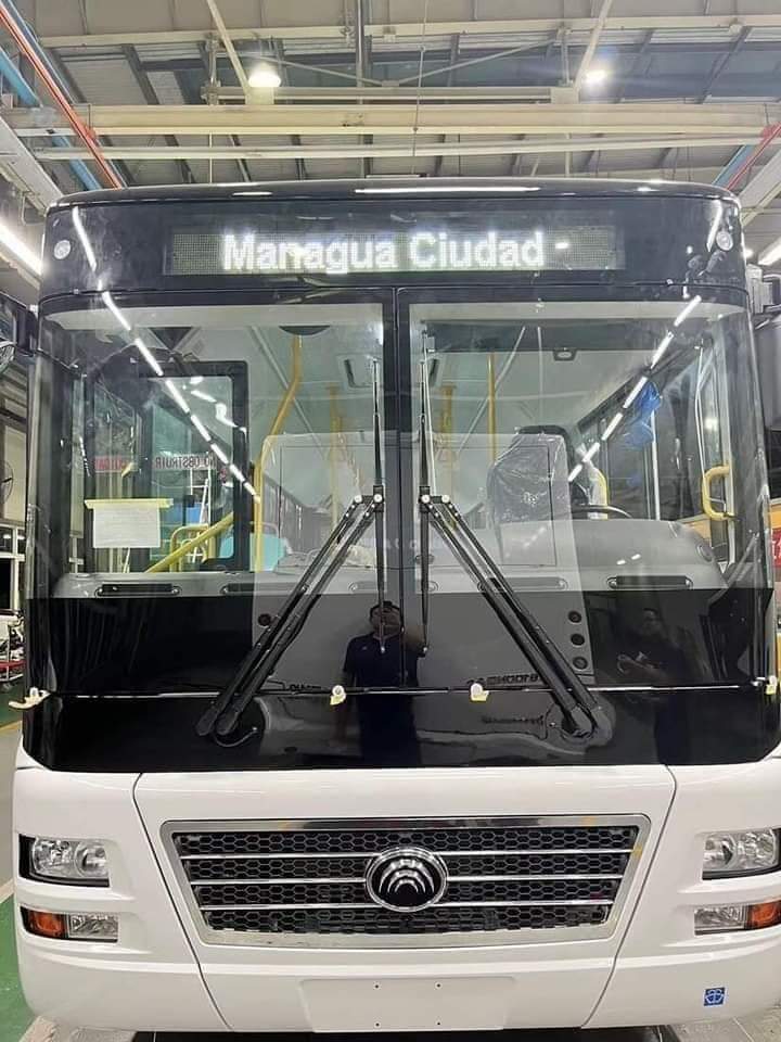 Llegan los primeros 250 buses chinos a #Nicaragua 🇳🇮