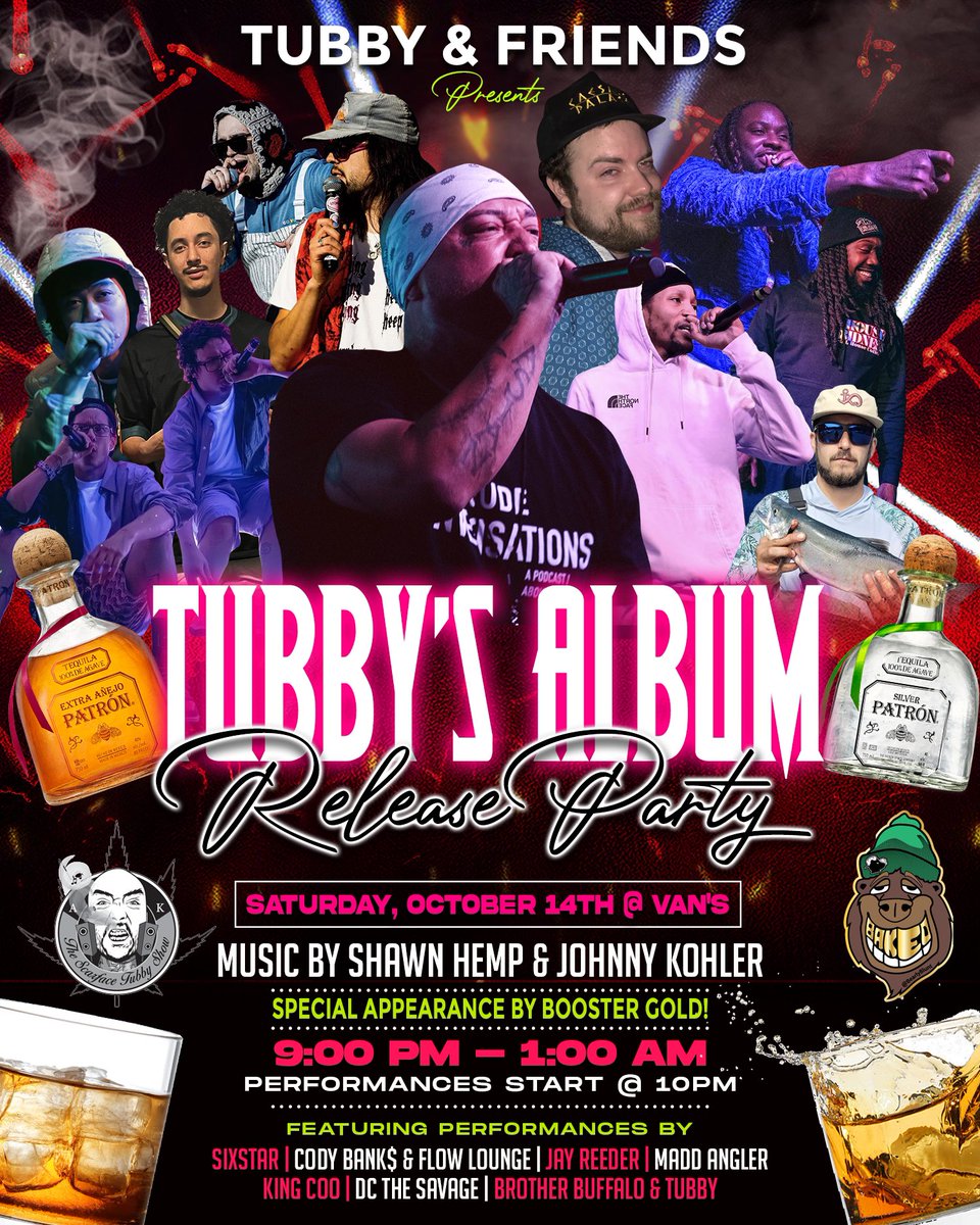scarface_tubby's tweet photo. A Night 2 Remember ✨🐬🔥🎶

10/14/23 • VAN’S • NO COVER CHARGE

#TubbyAndFriends https://t.co/1vUjzsJiq7