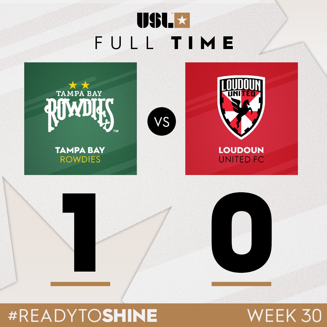 LegionariosSV's tweet image. Finalizado: Tampa Bay 0
1 - 0 Loudoun United. El salvadoreño @Joshua_Perez26 jugó 45 minutos. #USLC #LegionariosSV