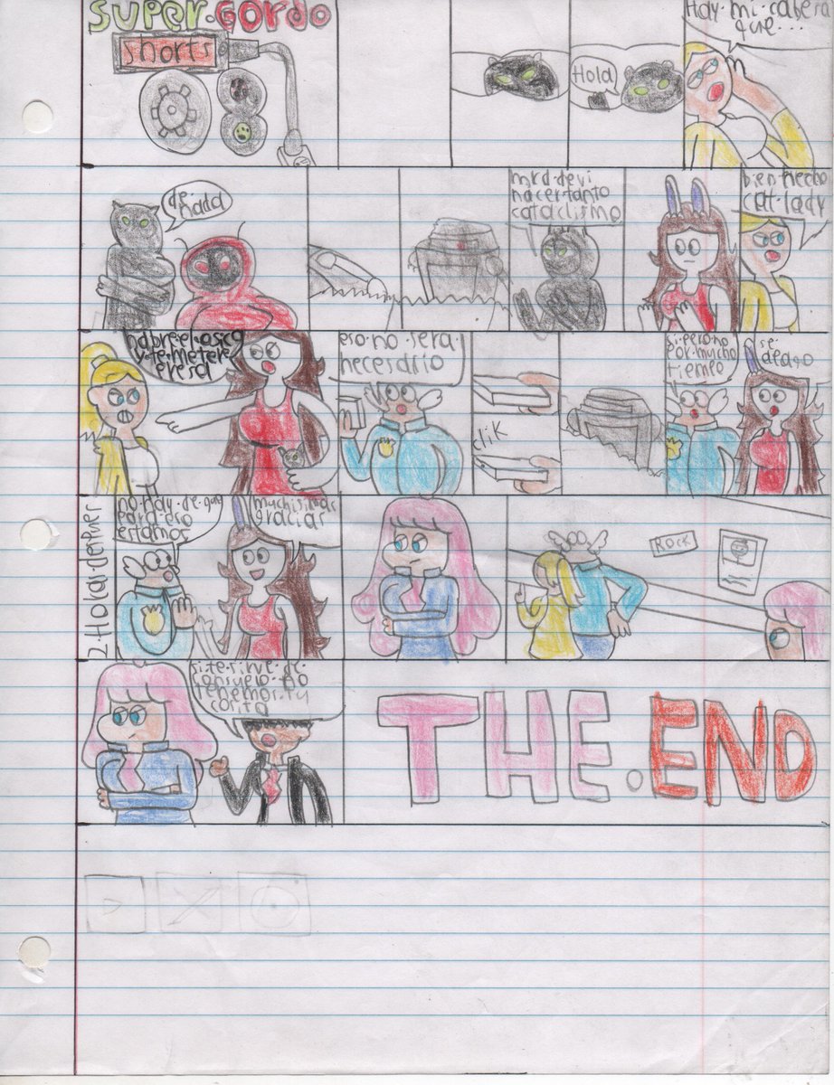 DavidAl03002146's tweet image. asi termina el comic #supergordo a colores con #ChloéBourgeois desakumatisada por #ladycat #ladybug unas esenas vastantes de odio y discriminacion y personajes #fnfcloud #queenmorgen de #EmezieOkorafor y un huevo humano #supergordo #vivamundo