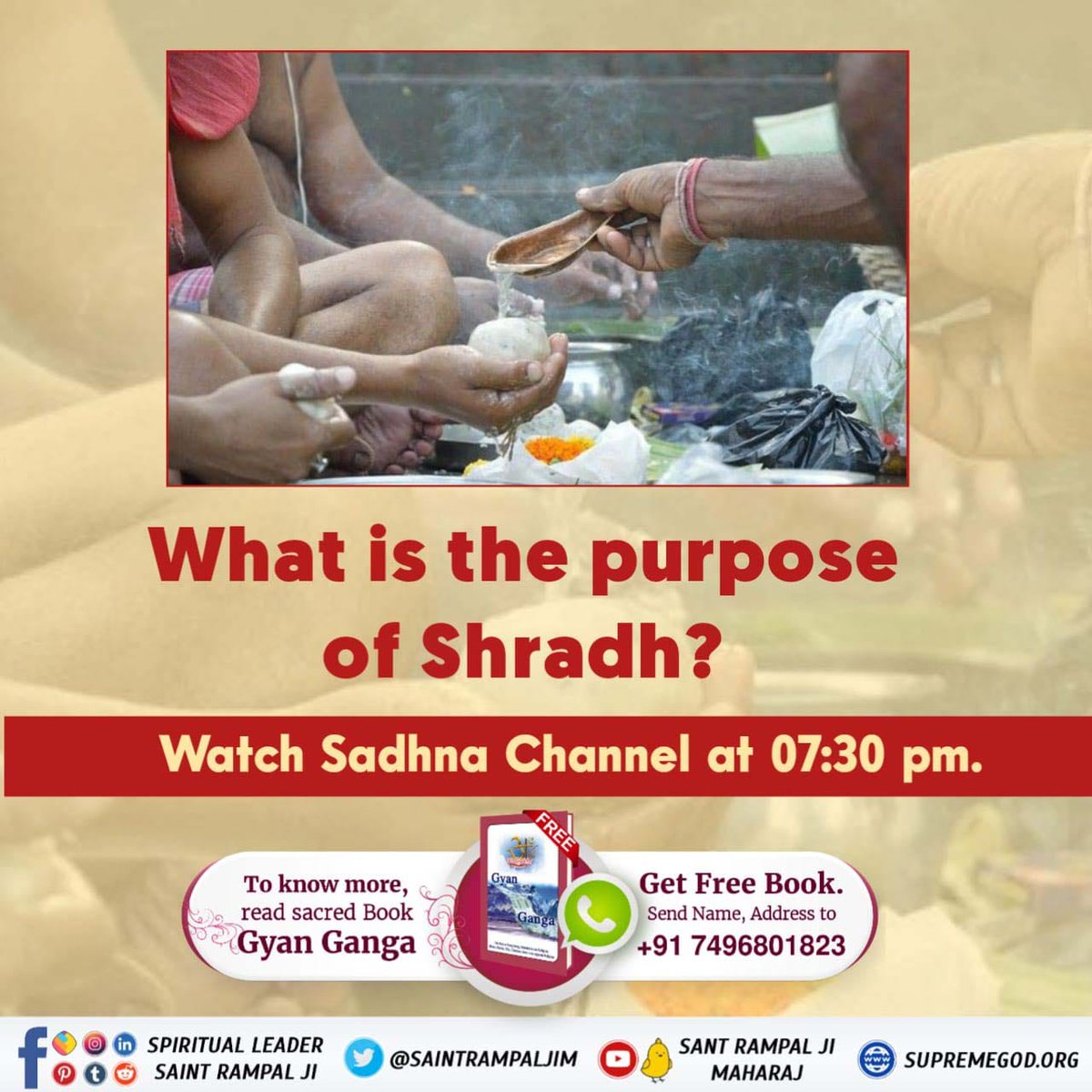 miss_prachi07's tweet photo. #श्राद्ध_शास्त्रविरुद्ध_साधना
 True devotion is currently only with Sant Rampal Ji Maharaj Ji.  By which one crosses this world of sorrows and attains ultimate peace and eternal place (Sanatan Param Dham).
Kabir Is God https://t.co/7e5mzVAcKd