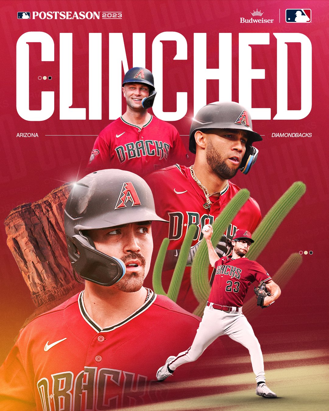 MLB on X: The NL field is set! The @Dbacks claim the final Wild Card spot.  #CLINCHED  / X