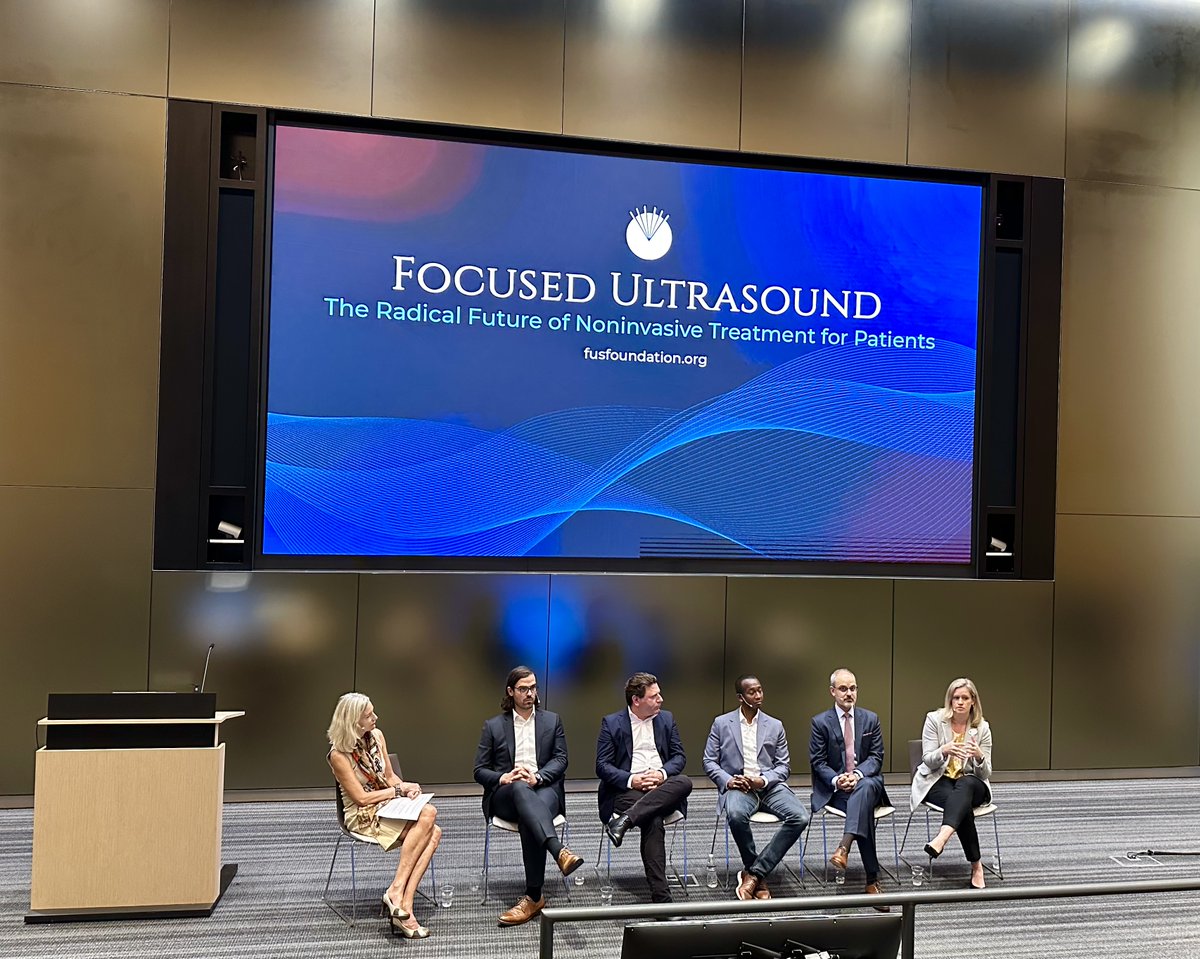 FutureJurvetson's tweet image. They called it Medicine’s Best Kept Secret — at UCSF today.
You have probably seen ultrasound images of babies, but if you arrange an array of ultrasound transducers to focus to a point, they can manipulate cells and membranes like a magnifying glass focusing sunlight to a…