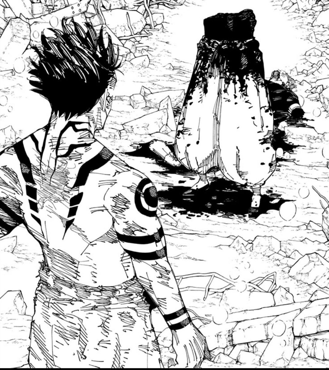 ShockerSpiegel's tweet photo. how it started vs how it's going 
(jjk spoilers) https://t.co/WLdlrW1J2X
