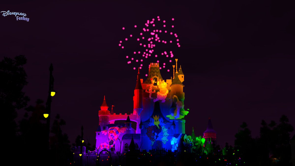 DLFRoblox's tweet photo. 🎶Everybody Scream! Our new fireworks spectacular, Halloween Screams just premiered earlier today! What was your favorite moment of this spooktacular show? https://t.co/tvhWMwFXfF