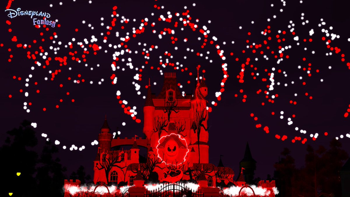 DLFRoblox's tweet photo. 🎶Everybody Scream! Our new fireworks spectacular, Halloween Screams just premiered earlier today! What was your favorite moment of this spooktacular show? https://t.co/tvhWMwFXfF