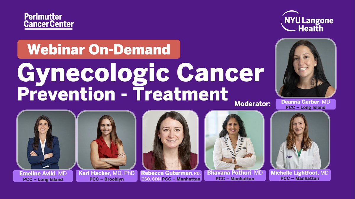 Perlmutter_CC's tweet image. Most women are at some risk for developing gynecologic cancer—that’s why our #gynoncs are passionate about education around gynecological healthcare.

Learn more about gynecologic cancer prevention, detection, treatment, and clinical trials in #gyncsm: bit.ly/3tg1i1i