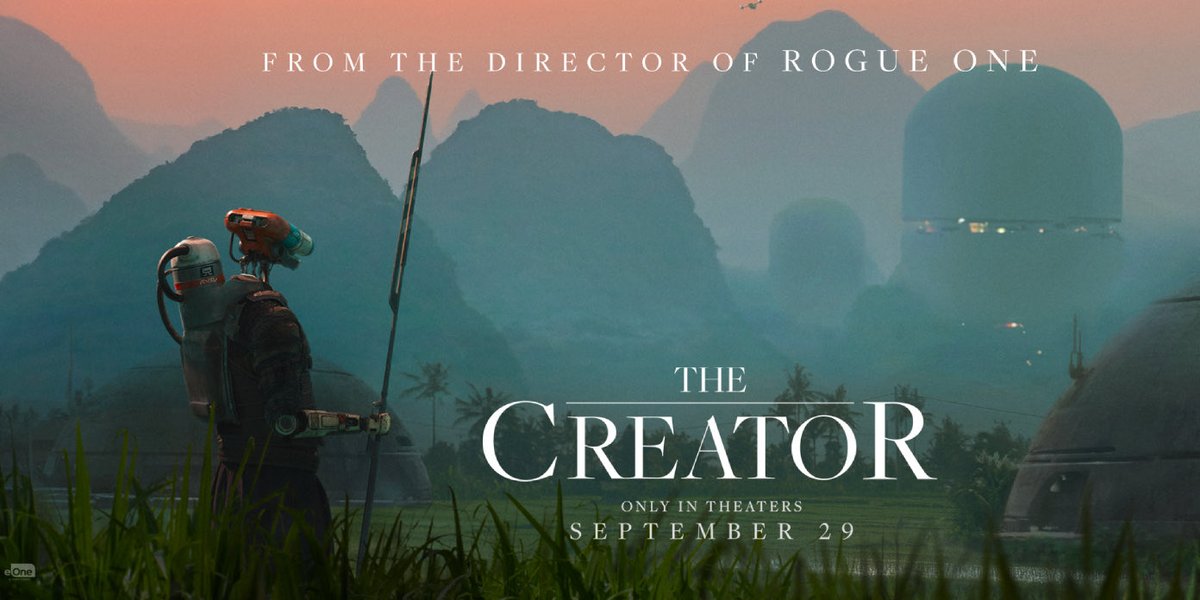 LegitMrWright's tweet photo. Watched #TheCreator and my gosh is it an absolutely gorgeous film.

Please go see this movie if you enjoy unique sci fi worlds. 
Enjoy a cyberpunk aesthetic. 
Or just appreciate incredible cinematography.

I will be going back for repeat viewing for sure. https://t.co/lNLCB1nw18