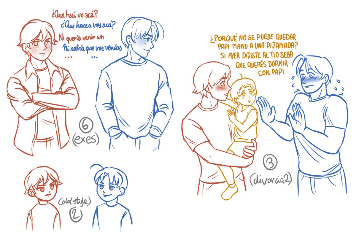verrivamp's tweet photo. #argchiweek2023 llevaba mucho sin dibujar #argchi y ahora creo que me salió jeje les debo los 4, 5 y 7 uwu
PD: (3) a Martín lo retan por no fijarse que Carlitos estaba escuchando conversasciones de adulto, pero Igual hacen la pijamada y cuando el baby se duerme hacen las pases ;) https://t.co/iRiWvnfCX4
