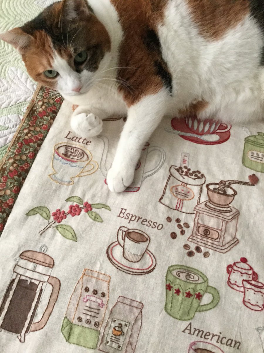 wienerwalz's tweet photo. 今日は､ #国際コーヒーの日　☕️

　　　ステッチクロス＜コーヒー＞

　#embroidary #handmade https://t.co/8cSYd5qvHH