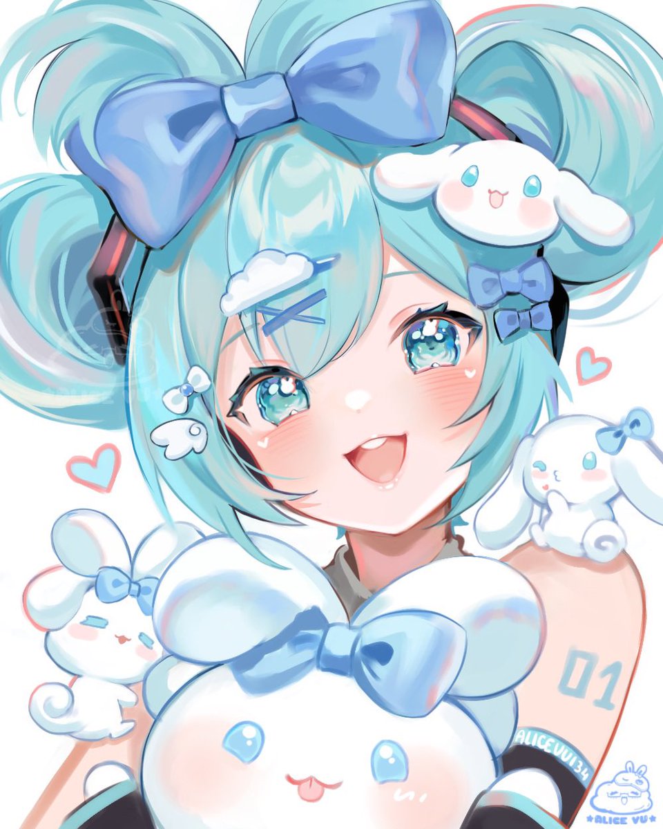 初音ミク 「#Miku」|Alice Vu ☁️✨ Vtuber Debut: TBAのイラスト